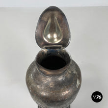 画像をギャラリービューアに読み込む, Silver plate and wood jug or teapot by SB&M, early 1900s