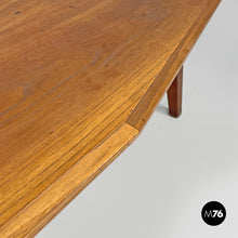 Load image into Gallery viewer, Wooden coffee table with pointed sides, 1960s