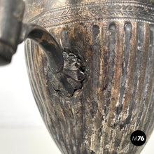 画像をギャラリービューアに読み込む, Silver plate and wood jug or teapot by SB&M, early 1900s