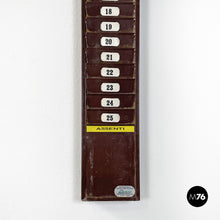 Charger l'image dans la galerie, Brown metal wall filing cabinet, 1960s