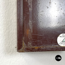 Charger l'image dans la galerie, Brown metal wall filing cabinet, 1960s