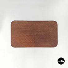 画像をギャラリービューアに読み込む, Wood and metal coffee table with newspaper hook, 1950s