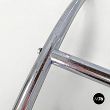 画像をギャラリービューアに読み込む, Wood and metal coffee table with newspaper hook, 1950s