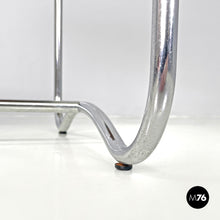 画像をギャラリービューアに読み込む, Wood and metal coffee table with newspaper hook, 1950s