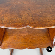 Load image into Gallery viewer, Wooden bookshelf with three shelves, early 1900s