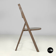 Charger l'image dans la galerie, Brown folding chair Tric by Achille and Pier Giacomo Castiglioni for Bonacina, 1960s