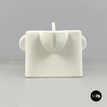 画像をギャラリービューアに読み込む, White ceramic teapot by Angelo Mangiarotti for Fratelli Brambilla, 1970s