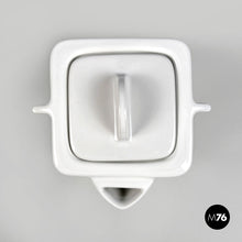 画像をギャラリービューアに読み込む, White ceramic teapot by Angelo Mangiarotti for Fratelli Brambilla, 1970s