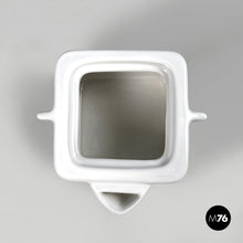 画像をギャラリービューアに読み込む, White ceramic teapot by Angelo Mangiarotti for Fratelli Brambilla, 1970s
