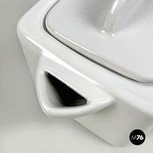 画像をギャラリービューアに読み込む, White ceramic teapot by Angelo Mangiarotti for Fratelli Brambilla, 1970s
