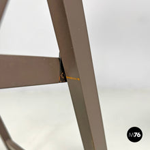 Charger l'image dans la galerie, Brown folding chair Tric by Achille and Pier Giacomo Castiglioni for Bonacina, 1960s