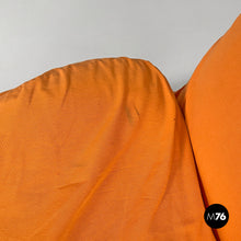 画像をギャラリービューアに読み込む, Orange fabric armchair or chaise longue Wink by Toshiyuki Kita for Cassina, 1980s