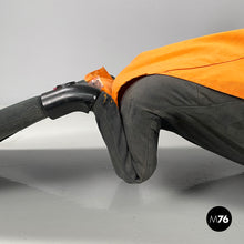 画像をギャラリービューアに読み込む, Orange fabric armchair or chaise longue Wink by Toshiyuki Kita for Cassina, 1980s