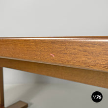Load image into Gallery viewer, Wooden dining table with two central beams, 1970s