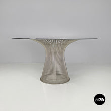 画像をギャラリービューアに読み込む, Dining table in glass and metal by Warren Platner for Knoll, 1966