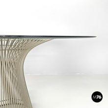 画像をギャラリービューアに読み込む, Dining table in glass and metal by Warren Platner for Knoll, 1966