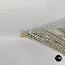 画像をギャラリービューアに読み込む, Dining table in glass and metal by Warren Platner for Knoll, 1966