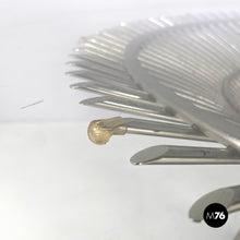 画像をギャラリービューアに読み込む, Dining table in glass and metal by Warren Platner for Knoll, 1966