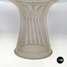 画像をギャラリービューアに読み込む, Dining table in glass and metal by Warren Platner for Knoll, 1966