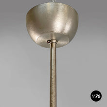 Load image into Gallery viewer, Glass and brass chandelier Triclinio by Vico Magistretti for Artemide, 1970s