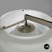 Load image into Gallery viewer, Glass and brass chandelier Triclinio by Vico Magistretti for Artemide, 1970s