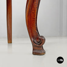 Load image into Gallery viewer, Wood and Vienna straw chairs with curl details, early 1900s