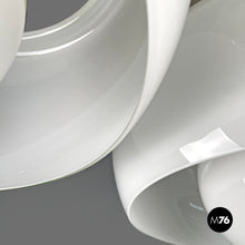 Load image into Gallery viewer, Glass and brass chandelier Triclinio by Vico Magistretti for Artemide, 1970s