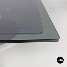 画像をギャラリービューアに読み込む, Coffee table in purple plexiglass and smoked glass, 1970s