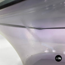 画像をギャラリービューアに読み込む, Coffee table in purple plexiglass and smoked glass, 1970s