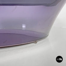 画像をギャラリービューアに読み込む, Coffee table in purple plexiglass and smoked glass, 1970s