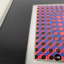 Load image into Gallery viewer, Painting with frame by Victor Vasarely, 1970s
