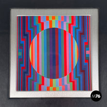 Load image into Gallery viewer, Painting with frame by Victor Vasarely, 1970s