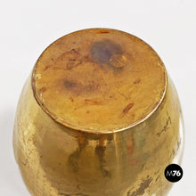 Charger l'image dans la galerie, Brass vase with a honeycomb finish, 1970s