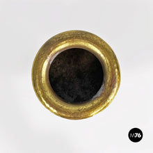 Charger l'image dans la galerie, Brass vase with a honeycomb finish, 1970s