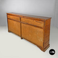 Load image into Gallery viewer, Wooden sideboard with stained glass drawers, 1930s