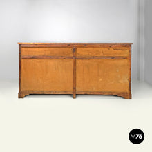Load image into Gallery viewer, Wooden sideboard with stained glass drawers, 1930s