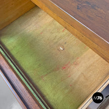 Load image into Gallery viewer, Wooden sideboard with stained glass drawers, 1930s