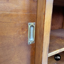 Load image into Gallery viewer, Wooden sideboard with stained glass drawers, 1930s