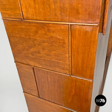 Load image into Gallery viewer, Wooden sideboard with stained glass drawers, 1930s