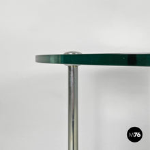 Charger l'image dans la galerie, Cart T6 with two transparent glass shelves by Luigi Caccia Dominioni for Azucena, 1970s