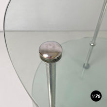 Charger l'image dans la galerie, Cart T6 with two transparent glass shelves by Luigi Caccia Dominioni for Azucena, 1970s