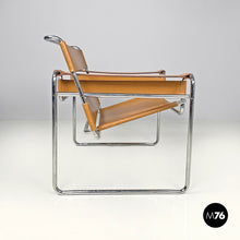 画像をギャラリービューアに読み込む, Light brown armchairs Wassily by Marcel Breuer for Gavina, 1970s