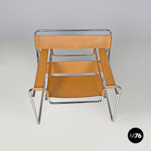 画像をギャラリービューアに読み込む, Light brown armchairs Wassily by Marcel Breuer for Gavina, 1970s