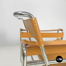 画像をギャラリービューアに読み込む, Light brown armchairs Wassily by Marcel Breuer for Gavina, 1970s