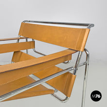 画像をギャラリービューアに読み込む, Light brown armchairs Wassily by Marcel Breuer for Gavina, 1970s
