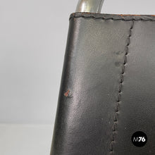 将图片加载到图库查看器,Black leather armchair Wassily or B3 by Marcel Breuer for Gavina, 1970s