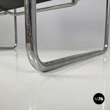 将图片加载到图库查看器,Black leather armchair Wassily or B3 by Marcel Breuer for Gavina, 1970s