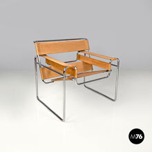 Load image into Gallery viewer, Brown fabric armchair Wassily or B3 by Marcel Breuer for Gavina, 1970s