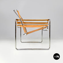 Load image into Gallery viewer, Brown fabric armchair Wassily or B3 by Marcel Breuer for Gavina, 1970s