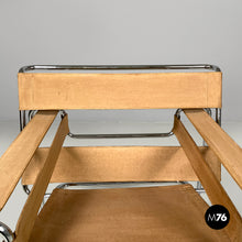 Load image into Gallery viewer, Brown fabric armchair Wassily or B3 by Marcel Breuer for Gavina, 1970s